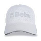 Beta 9525WB Cappellino Beta da baseball bianco con visiera curva 095251032