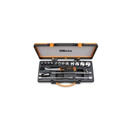 Beta 920B/C12X 12 chiavi a bussola a mano esagonali e 5 accessori in cassetta di lamiera 009200934
