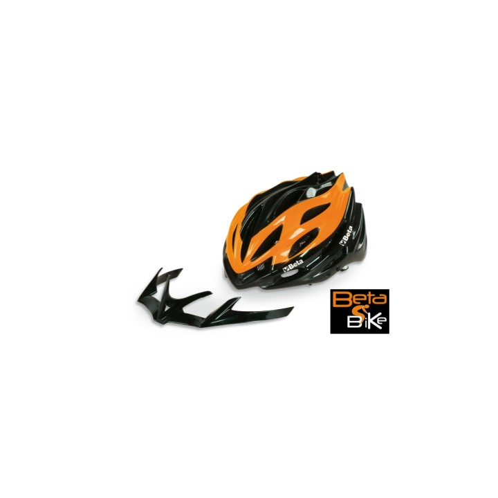 Beta 9539CB L/XL Casco di protezione per ciclismo su strada e mountain bike con frontino removibile - taglie regolabili 09539001