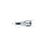 Beta 920LP 1,2X6,5 Chiavi a bussola a mano a giravite per viti con intaglio con attacco quadro 1/2" cromate - inserti bruniti 00