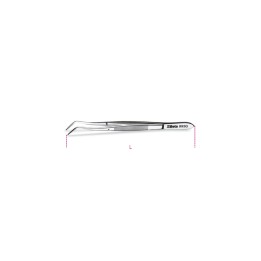 Beta 993G Pinzetta a molla con perno a punte curve a gomito zigrinate in acciaio inossidabile 009930030