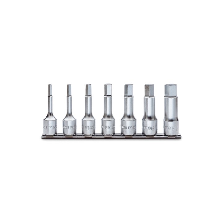 Beta 920ME/SB7 Serie di 7 chiavi a bussola maschio esagonale (art. 920ME) su supporto 009200519