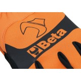 Beta 9574O XL Guanto da lavoro, con polsino elastico elasticizzato, pollice ed indice rinforzati, in pelle sintetica che consent
