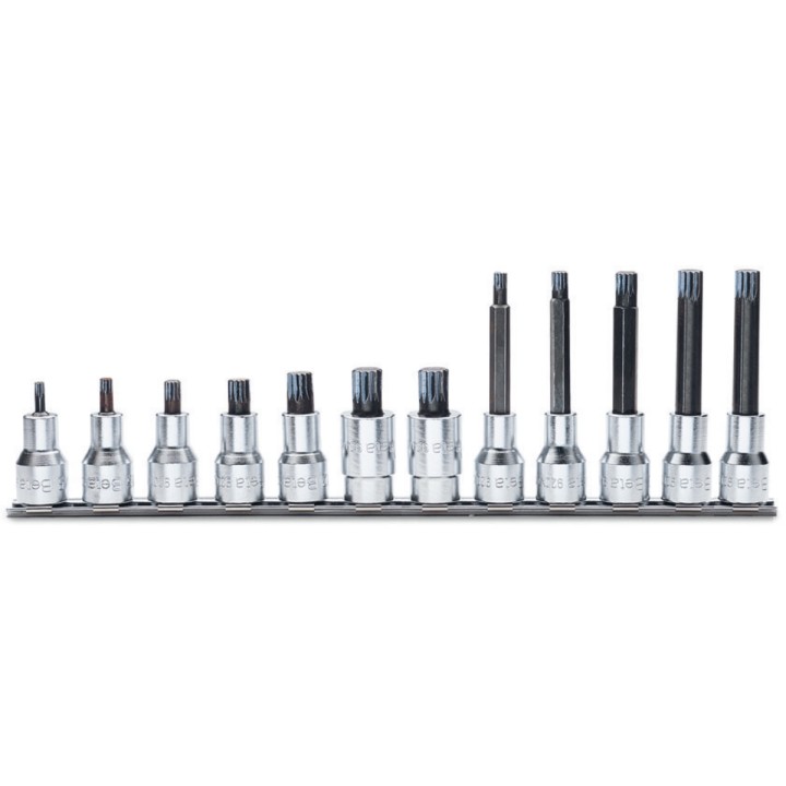 Beta 920XZN/SB12 Serie di 12 chiavi a bussola maschio a profilo XZN® (art. 920XZN) su supporto 009200577