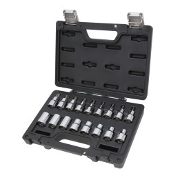 Beta BW 923E-FTX/C17 Assortimento di 17 chiavi a bussola per viti con profilo Torx® in cassetta di plastica 009236017