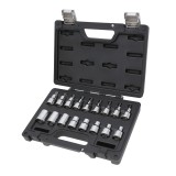 Beta BW 923E-FTX/C17 Assortimento di 17 chiavi a bussola per viti con profilo Torx® in cassetta di plastica 009236017