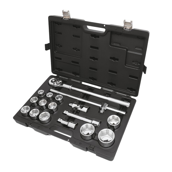 Beta BW 928E/C17 Assortimento di 12 chiavi a bussola esagonali e 5 accessori, in cassetta di plastica 009286017