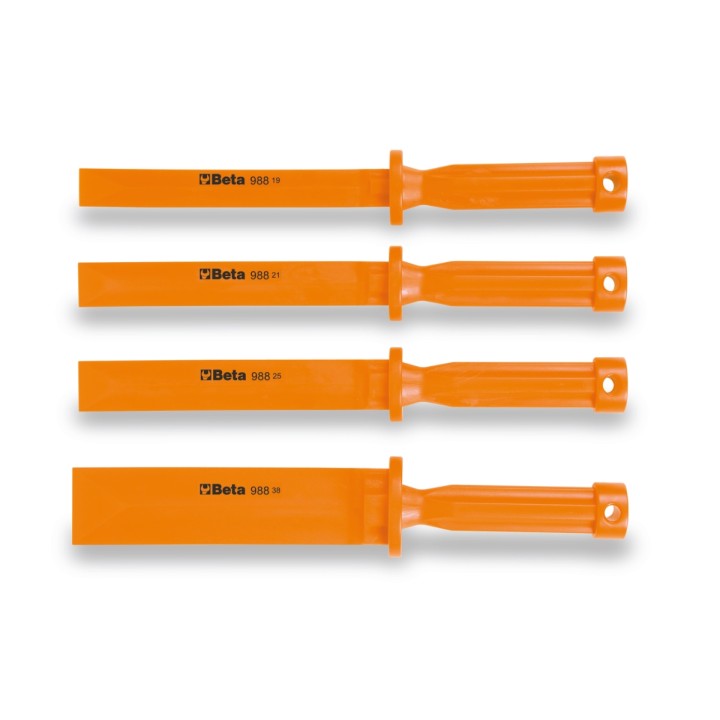 Beta 988/K4 Serie di 4 scalpelli in plastica anti graffio 009880104