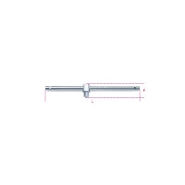 Beta 928/42 Quadro maschio 3/4" con spina scorrevole cromato 009280850