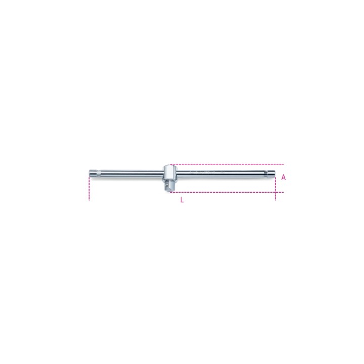 Beta 928/42 Quadro maschio 3/4" con spina scorrevole cromato 009280850