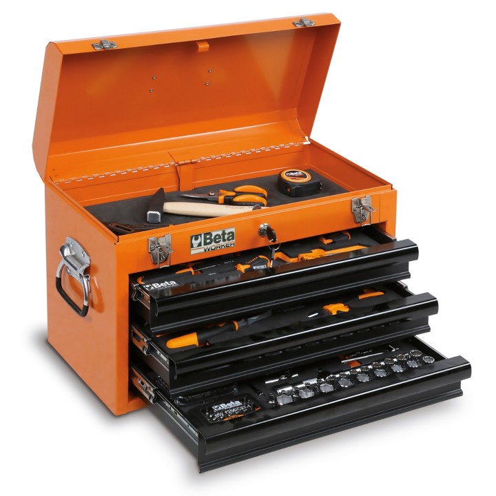 Beta BW 2200E/N Cassettiera portatile con assortimento di 159 utensili in vassoio morbido in EVA 022006211