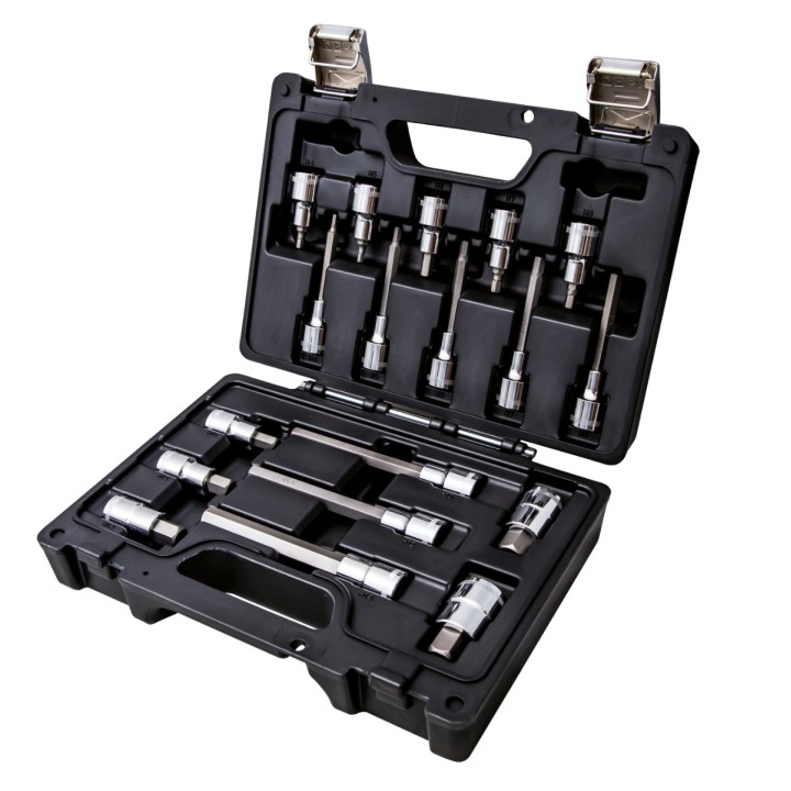 Beta BW 923E-PE/C18 Assortimento di 18 chiavi a bussola per viti con impronta esagonale in cassetta di plastica 009236028