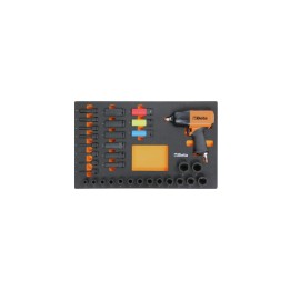 Beta M118 Vassoio morbido in EVA con avvitatore pneumatico da 1/2" e bussole macchina 024500118