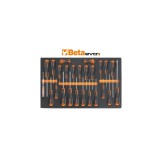 Beta M213 Vassoio morbido in EVA giravite Beta Evox per viti lama piatta, Phillips® e Torx® 024500213