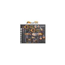 Beta MBV74MH Vassoio morbido in EVA bussole da 1/4", 1/2" e pinze 024524274