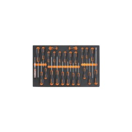 Beta M213K Vassoio morbido in EVA giravite Beta Evox per viti lama piatta, Phillips® e Torx® 024509213
