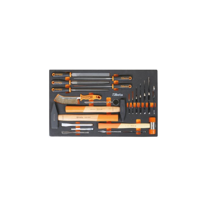 Beta M231 Vassoio morbido in EVA con utensili a percussione e lime 024500877