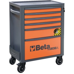 Beta RSC24A/6-O Cassettiera porta attrezzi 6 cassetti, con sistema antiribaltamento 024004161
