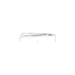 Beta 993 145 Pinzetta a molla con perno a punte fini curve arrotondate zigrinate in acciaio inossidabile 009930001