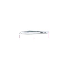 Beta 999E Pinzetta a molla antiacido antimagnetica a punte finissime curve in acciaio inossidabile 009990023