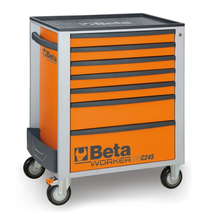 Beta BW 2400S7-O/5M Cassettiera mobile con sette cassetti e assortimento di 262 utensili 024006851