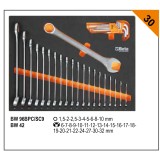 Beta BW 5945/2024 Utensili organizzati in vassoi morbidi in EVA (Etilene Vinil Acetato). Assortimento compatibile con l'arredo o