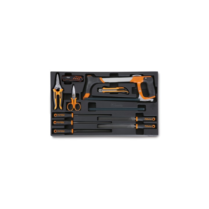 Beta T284 Termoformato rigido in ABS con lime e utensili da taglio 024240284