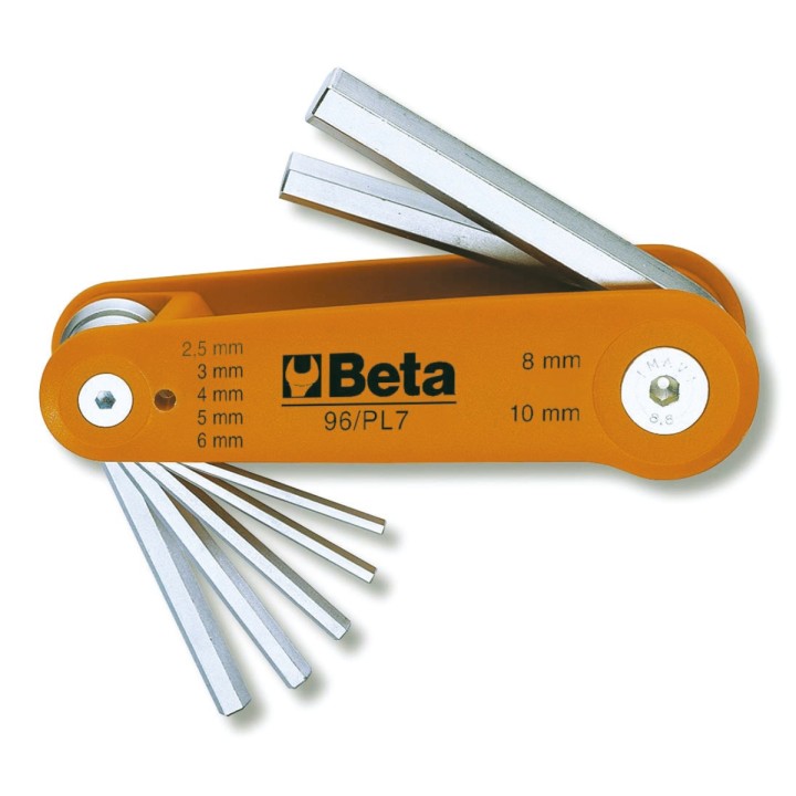 Beta 96/BG7 Serie di 7 chiavi maschio esagonale piegate (art. 96) 000960368