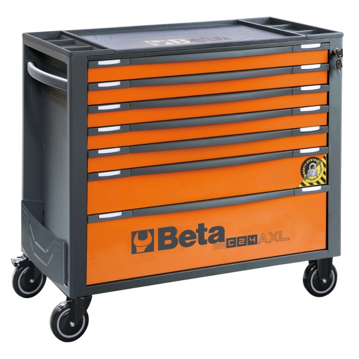 Beta RSC24AXL/7-O Cassettiera porta attrezzi 7 cassetti, con sistema antiribaltamento, modello lungo 024004271