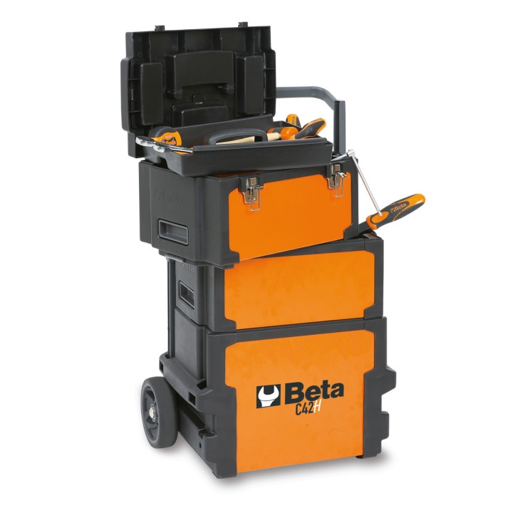 Beta C42H Trolley portautensili a 3 moduli sovrapponibili 042000002