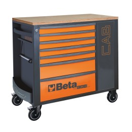 Beta RSC24L-CAB/R Cassettiera porta attrezzi con 7 cassetti e armadietto portaoggetti 024004473