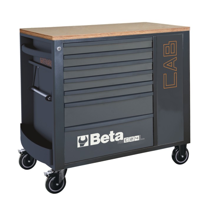 Beta RSC24L-CAB/R Cassettiera porta attrezzi con 7 cassetti e armadietto portaoggetti 024004473