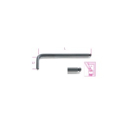 Beta 96BP 10 Chiavi maschio esagonale piegate con estremità sferica, brunite 000960972