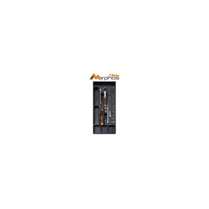 Beta TV90MH Termoformato rigido in ABS con bussole esagonali e inserti da 1/4" 024000647