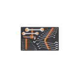 Beta M30 Vassoio morbido in EVA chiavi a forchetta, chiavi doppie curve e chiavi maschio esagonali piegate 024500030