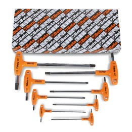 Beta 96T/S8 Serie di 8 chiavi maschio esagonale piegate con impugnatura di manovra (art. 96T) 000960933