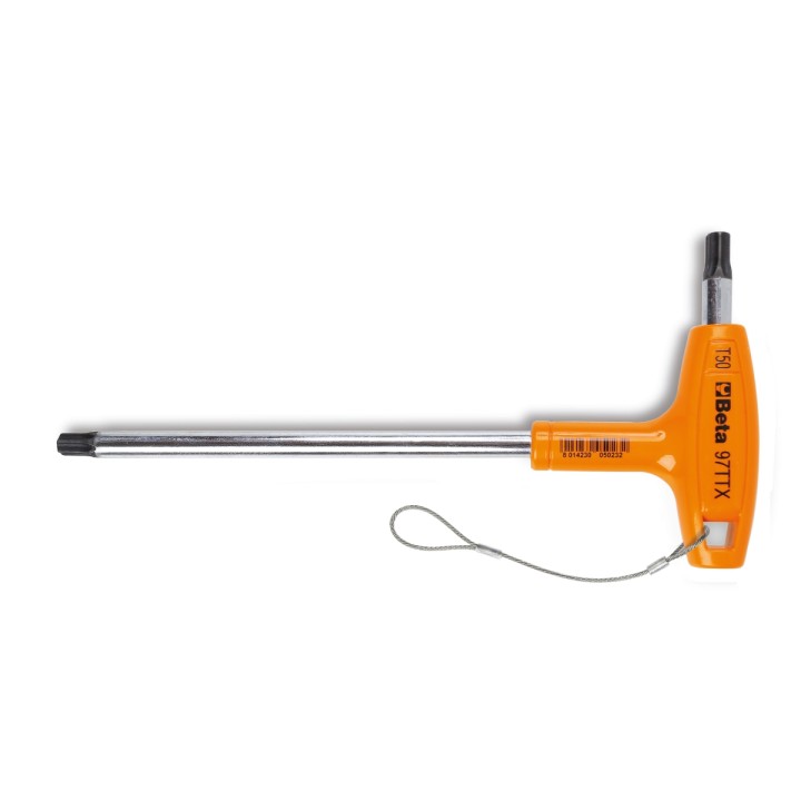 Beta 97TTX-HS 30 Chiavi maschio piegate con impugnatura per viti con impronta Torx® cromate H-SAFE 000974730