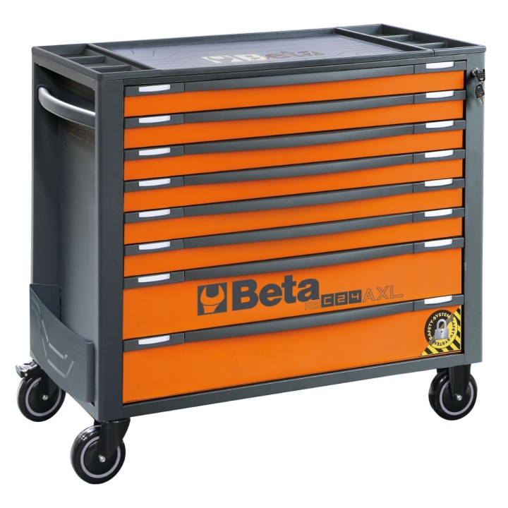 Beta RSC24AXL/8-A Cassettiera porta attrezzi 8 cassetti, con sistema antiribaltamento, modello lungo 024004287