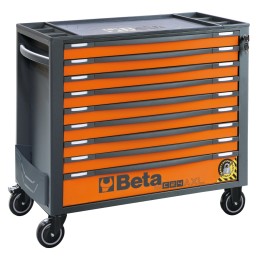 Beta RSC24AXL/9-O Cassettiera porta attrezzi 9 cassetti, con sistema antiribaltamento, modello lungo 024004291