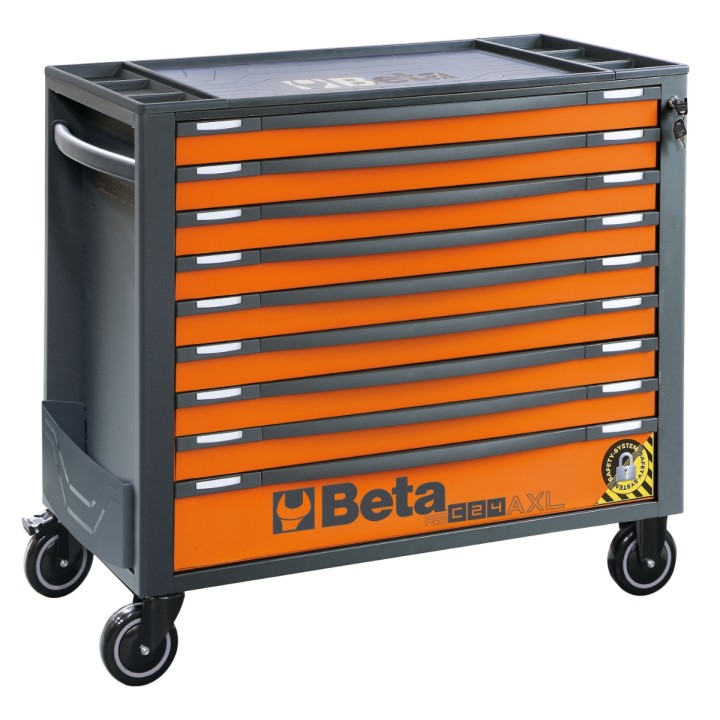 Beta RSC24AXL/9-O Cassettiera porta attrezzi 9 cassetti, con sistema antiribaltamento, modello lungo 024004291