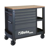 Beta RSC24L/7-O Cassettiera porta attrezzi con 7 cassetti e ripiani laterali 024004371