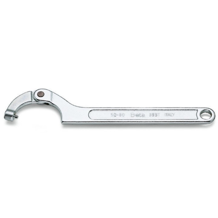 Beta 99ST 120-180 Chiavi a settore articolate con nasello tondo per ghiere con foro di manovra cromate 000990390