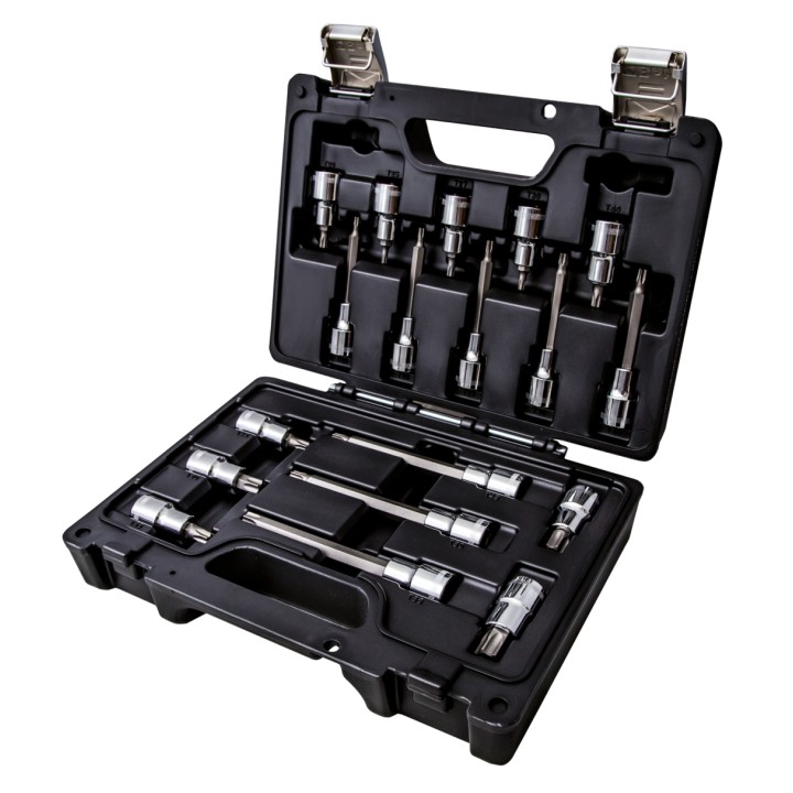 Beta BW 923E-TX/C18 Assortimento di 18 chiavi a bussola per viti con impronta Torx®in cassetta di plastica 009236018