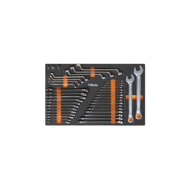 Beta M25 Modulo morbido chiavi combinate, chiavi combinate a cricchetto con adattatori e chiavi doppie curve 024500025