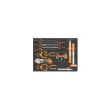 Beta MB65 Vassoio morbido in EVA utensili a percussione, lime, pinze per anelli elastici ed autobloccanti 024504265