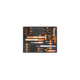 Beta MM230 Vassoio morbido in EVA con utensili a percussione, lime, taglio e misurare 024580230