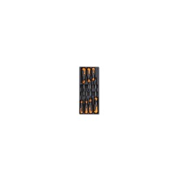 Beta T228 Termoformato rigido in ABS giraviti Beta Inox per viti lama piatta e Phillips® 024240228