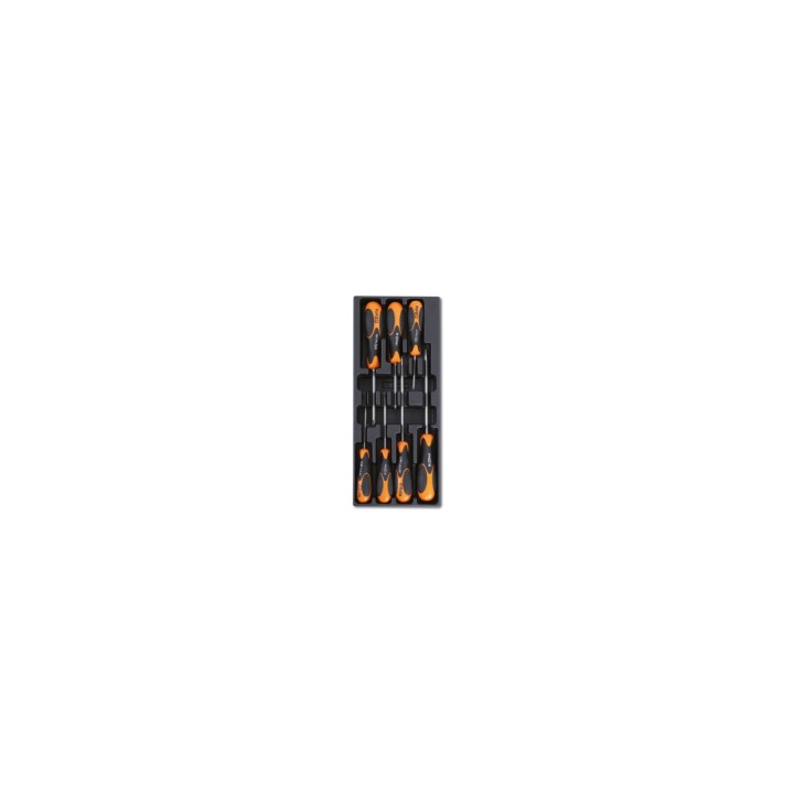 Beta T228 Termoformato rigido in ABS giraviti Beta Inox per viti lama piatta e Phillips® 024240228