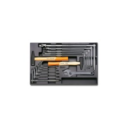 Beta T59 Termoformato rigido in ABS chiavi maschio esagonali snodate e fisse con utensili a percussione 024240059