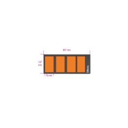 Beta VPM3 Vassoio morbido in EVA con 4 vaschette portaminuterie 088870353